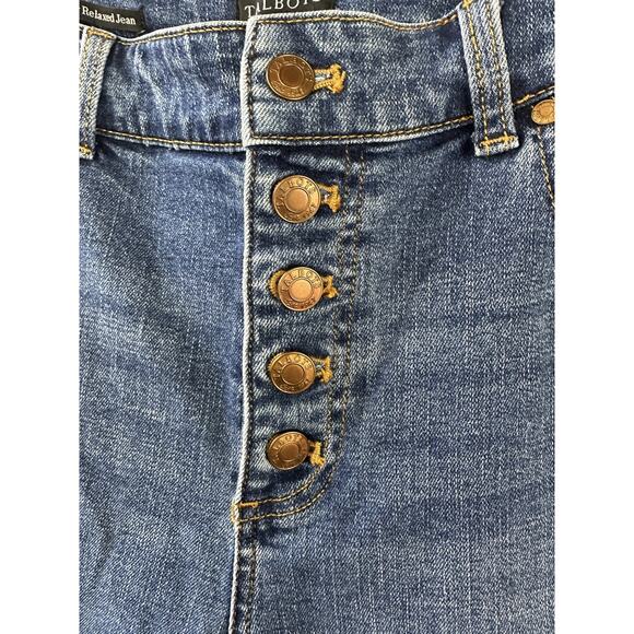 Talbots Everyday Relaxed Jeans Button Fly Stretch Medium Wash Denim Size 10 - Picture 3 of 13